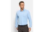Businesshemd OLYMP "OLYMP Level Five 24/Seven, body fit, Modern Kent", Herren, Gr. 38, Normaler Arm, bleu, 86% Polyamid, 14% Elasthan, Hemden