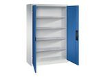 C+P Schwerlastschrank Acurado, 1950x1200x500mm, 7035/5010 ; C + P Möbelsysteme (8931-052|S10385)