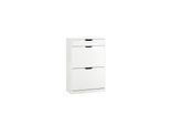 SoBuy Schuhschrank mit 1 Schublade Weiß 60x30x90cm Funktional