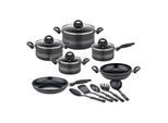 GSW Kochtopf-Set Milano Nero 15-tlg.
