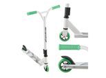 ArtSport Stunt Scooter Futuristic - Trick Roller für Kinder & Jugendliche - Tretroller Weiß Grau