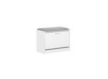 SoBuy Schuhbank mit 1 Tür Hellgrau 60x30x47cm Funktional
