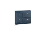 SoBuy Schuhschrank mit 2 Schubladen Blau 24x103,99x83,01cm Modern