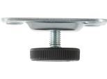 Möbelfuß HAMMEL FURNITURE "Mistral / Mistral Kubus, Stützfuß", grau (stahl), H:3cm Ø:2,8cm, Gummi, Metall, Möbelfüße, Möbelfuß, einstellbar, Höhe: 3 cm, für die Möbelserien von Hammel