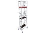 Arbeitsgerüst KRAUSE "ClimTec System", grau (aluminiumfarben), B:145cm H:600cm L:195cm, Aluminium, Gerüste, Komplettgerüst inkl. 1 Aufstockung, 2 Aufstockung + Fahrrollensatz