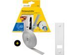 Einlass-Gurtwickler SCHELLENBERG "Unterputz, inkl. Abdeckplatte weiß und Rollladengurt in grau oder weiß", grau, 1 Stk., Gurtwickler, 16 cm Lochabstand für das Rollladensystem Maxi