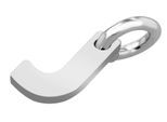 Buchstabenanhänger ADELIA´S "Unisex Anhänger – Buchstabe N Buchstabenanhänger aus 925 Silber", silber, Schmuckanhänger, Damen, Silber 925 (Sterlingsilber), Ideal als Geschenk für besondere Anlässe