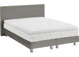 Boxbett "Kiss, wahlweise mit Topper in verschiedenen Härtegraden erhältlich", grau, B:155cm L:210cm, WESTFALIA SCHLAFKOMFORT, Komplettbetten