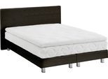 Boxbett "Kiss, wahlweise mit Topper in verschiedenen Härtegraden erhältlich", braun (anthrazit), B:155cm L:210cm, WESTFALIA SCHLAFKOMFORT, Komplettbetten, Softe Farben und schlichtes Design