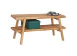 Linea Natura Garderobenbank , Eichefarben , Holz , Eiche , massiv , 100x45x40 cm , Abstellfläche , Garderobe, Garderobensets & -serien, Garderoben-Serien