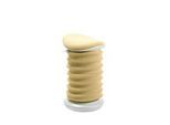 Topstar Hocker SITNESS 4D, ergonomisch, aktives Sitzen, gepolsterter Sattelsitz, höhenverstellbar, um 360° drehbar, Tragegriff, papyrusweiss/gelb