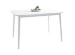 Livetastic Esstisch, Weiß, Holz, Holzwerkstoff, Kautschukholz, massiv, rechteckig, rund, 76x75x120 cm, Esszimmer, Tische, Esstische