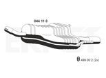 ERNST Endschalldämpfer 044110 für Opel GM