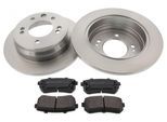 MAPCO Bremsensatz, Scheibenbremse 47609 Hinterachse voll 262mm 15,3mm für HYUNDAI KIA