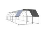 VidaXL Hühnerkäfig mit Teilüberdachung 3 m, 12 m, 2 m