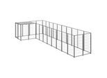 VidaXL Hundezwinger Stahl schwarz 2,2 m, 5,5 m, 1,1 m