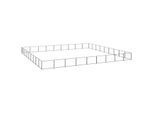 VidaXL Hundezwinger Stahl schwarz 9 m, 9 m, 70 cm