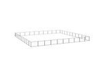 VidaXL Hundezwinger Stahl schwarz 10 m, 10 m, 70 cm