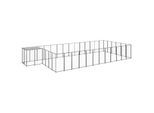 VidaXL Hundezwinger schwarz 8,8 m, 3,3 m, 1,1 m