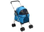VidaXL Hundewagen - Faltbar (76x50x100) blau
