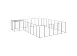 VidaXL Hundezwinger silber 4,4 m, 4,4 m, 1,1 m