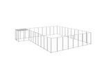 VidaXL Hundezwinger silber 5,5 m, 5,5 m, 1,1 m