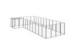 VidaXL Hundezwinger schwarz 3,3 m, 5,5 m, 1,1 m