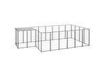 VidaXL Hundezwinger schwarz 4,4 m, 2,2 m, 1,1 m