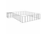 VidaXL Hundezwinger schwarz 5,5 m, 5,5 m, 1,1 m