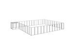 VidaXL Hundezwinger schwarz 7,7 m, 5,5 m, 1,1 m