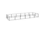 VidaXL Hundezwinger Stahl schwarz 6 m, 2 m, 70 cm