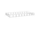 VidaXL Hundezwinger Stahl schwarz 9 m, 5 m, 70 cm