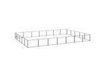 VidaXL Hundezwinger Stahl schwarz 7 m, 5 m, 70 cm