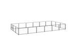 VidaXL Hundezwinger Stahl schwarz 6 m, 3 m, 70 cm