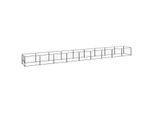VidaXL Hundezwinger Stahl schwarz 9 m, 1 m, 70 cm