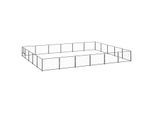 VidaXL Hundezwinger Stahl schwarz 6 m, 5 m, 70 cm