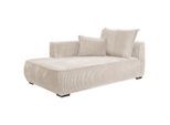 Mid.you Récamiere , Creme , Textil , Kiefer , 207x75x121 cm , Made in EU , Wohnzimmer, Sofas & Couches, Sofas, Recamieren