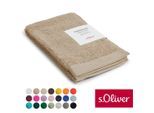 Gästehandtuch S.OLIVER "s.Oliver, Premium Qualität, 600 gr/m², auch als Sets erhältlich", beige, B:30cm L:50cm, Walkfrottier, Obermaterial: 100% Baumwolle, Handtücher, große Farbauswahl, auch als Duschtuch, Waschhandschuh, Handtuch