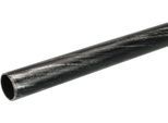 Gardinenstange LIEDECO "Gardinenrohr, Stilrohr, Gardinenstange 16 mm "Esperanca" Gr. 3, silber (silberfarben, schwarz), L:200cm Ø:1,6mm, Metall, Gardinenstangen, Gardinenstange