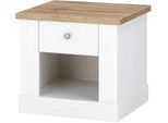 Nachtkommode OTTO HOME "WESTMINSTER", weiß (pinie weiß dekor), B:50cm H:46cm T:40cm, Sideboards, mit 1 Schublade, exclusiv by Otto