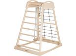 Klettergerüst ROBA "Montessori Indoor Spielturm", natur, Klettergerüste, Kinder, B/H: 83cm x 127,5cm, Holz, Belastbar bis 70 kg, B:83cm H:127,5cm L:110,5cm