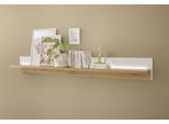 Wandboard HOME AFFAIRE "LONG ISLAND", weiß (weiß, eiche), B:200cm H:24cm T:24cm, Holzwerkstoff, Regale, Wandboard, in moderner Trendfarbe, inklusive Beleuchtung