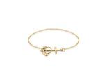 Armband ELLI "Anker Kreuz 925 Silber", gold, Armbänder, Damen, 20cm, ohne Stein, Silber 925 (Sterlingsilber), Armband