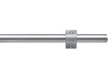 Gardinenstange LIEDECO "Industrial" Gr. 1, silber (silberfarben), L:120cm Ø:28mm, Metall, Gardinenstangen, Gardinenstange
