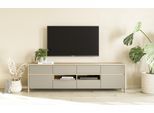 TV-Schrank HOME AFFAIRE "Stranda, moderner TV-Unterschrank, Kommode im Scandi-Style, Lowboard", eukalyptus skandi eiche, B:193cm H:58cm T:39cm, FSC-zertifizierter Holzwerkstoff, Schränke, TV-Schrank, Rahmenoptik, ausreichend Stauraum, vielseitig einsetzbar, 193 cm breit