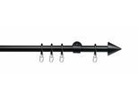 Gardinenstange LIEDECO "Kegel" Gr. 2, schwarz, L:160cm Ø:20mm, Metall, Gardinenstangen, Gardinenstange