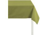 Tischdecke APELT "4362 Rips - UNI" Gr. 4, grün, B:140cm L:250cm, Baumwolle, Polyester, Tischdecken, Tischdecke, Wasser- und Schmutzabweisend