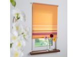 Seitenzugrollo LIEDECO "Dekor Bordüre" Gr. 1, orange, B:62cm H:180cm, Polyester, Rollos, Seitenzugrollo, Seitenzugrollo Dekor Bordüre