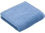 Badetuch VOSSEN "Vegan Life", blau (pacific pearl), B:67cm L:140cm, Webfrottier, Obermaterial: 100% Baumwolle, Handtücher, Badetuch, 100% vegan