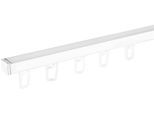 Gardinenschiene SN DECO GROUP "Objektschiene RS" Gr. 1, weiß, L:150cm T:1,87cm, Aluminium, Gardinenstangen, Gardinenschiene, vorgebohrt, Aluminium, Innenlauf, Vorhangschiene